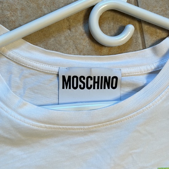 Moschino white t shirt, women’s, great condition, authentic - Picture 2 of 2